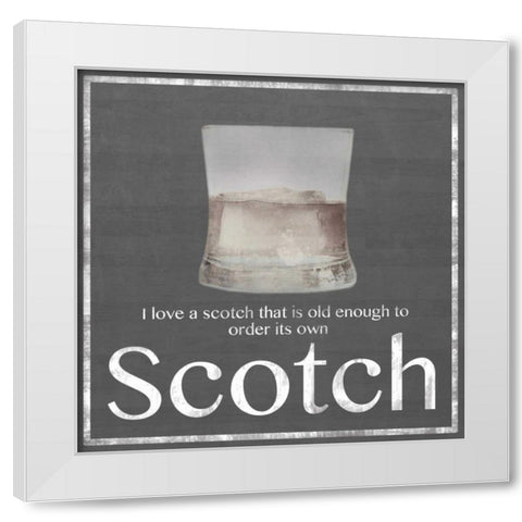 Scotch 2 White Modern Wood Framed Art Print by Gibbons, Lauren
