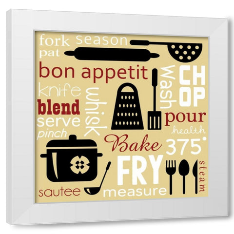 Kitchen Things Image White Modern Wood Framed Art Print by Gibbons, Lauren