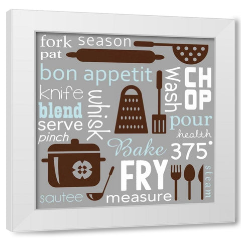 Kitchen Image White Modern Wood Framed Art Print by Gibbons, Lauren