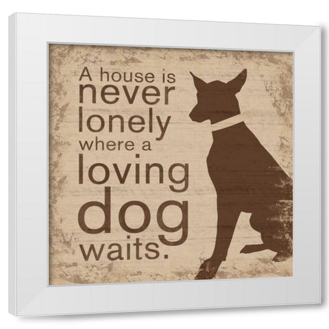Lonely House White Modern Wood Framed Art Print by Gibbons, Lauren