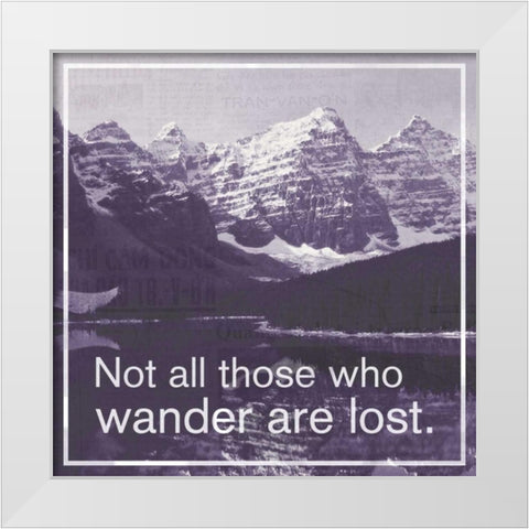 GO Wander White Modern Wood Framed Art Print by Gibbons, Lauren
