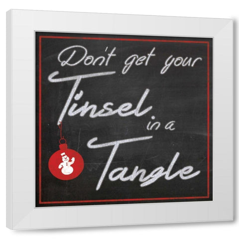 Tinsel Board White Modern Wood Framed Art Print by Gibbons, Lauren