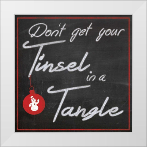 Tinsel Board White Modern Wood Framed Art Print by Gibbons, Lauren
