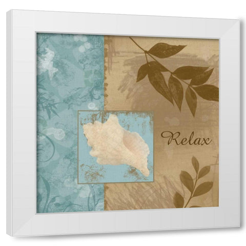 Coastal Relaxation White Modern Wood Framed Art Print by Gibbons, Lauren