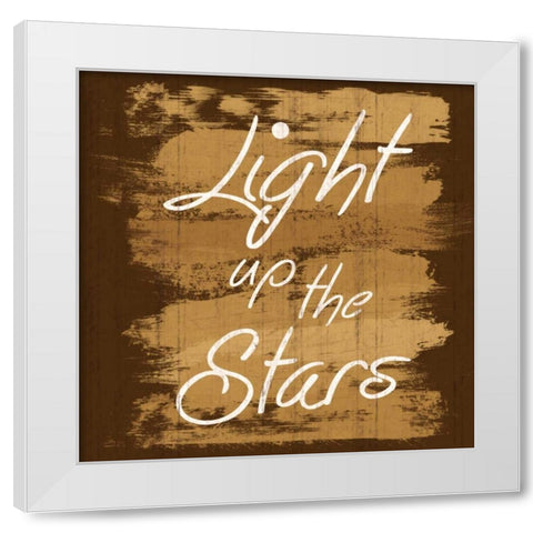 Light Stars White Modern Wood Framed Art Print by Gibbons, Lauren