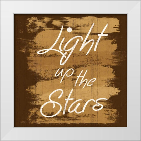 Light Stars White Modern Wood Framed Art Print by Gibbons, Lauren
