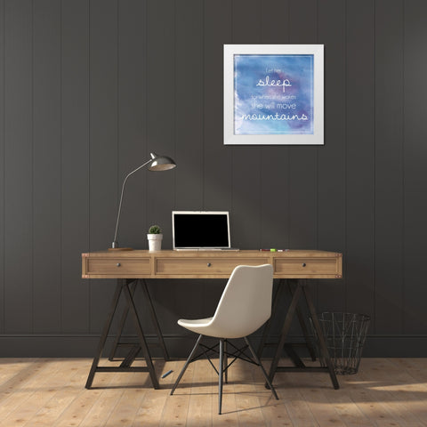 Sleeping Mountains White Modern Wood Framed Art Print by Gibbons, Lauren