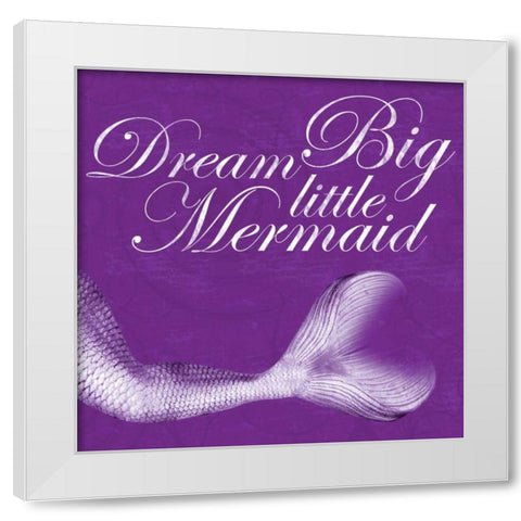 Mermaid White Modern Wood Framed Art Print by Gibbons, Lauren