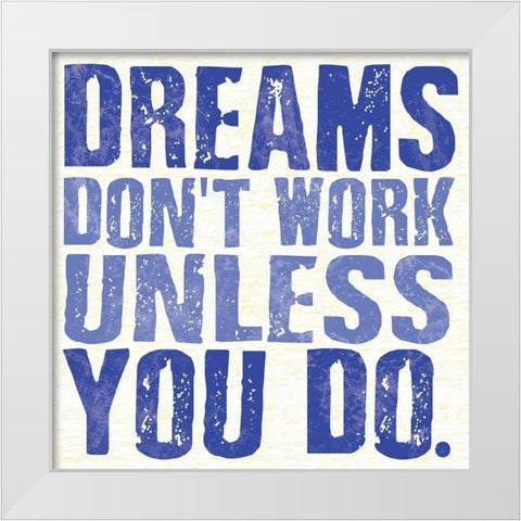 Dreams White Modern Wood Framed Art Print by Gibbons, Lauren