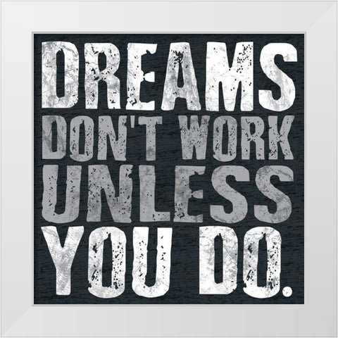 Dreams BW White Modern Wood Framed Art Print by Gibbons, Lauren