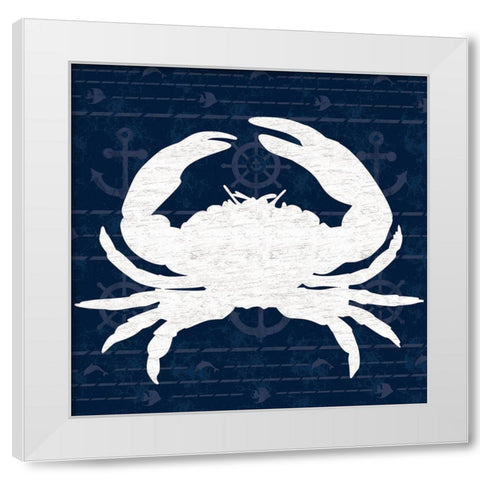 Crab 2 White Modern Wood Framed Art Print by Gibbons, Lauren
