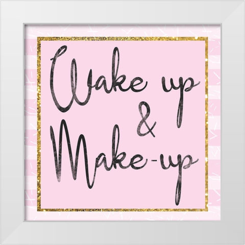 Glamour Wake Up White Modern Wood Framed Art Print by Gibbons, Lauren