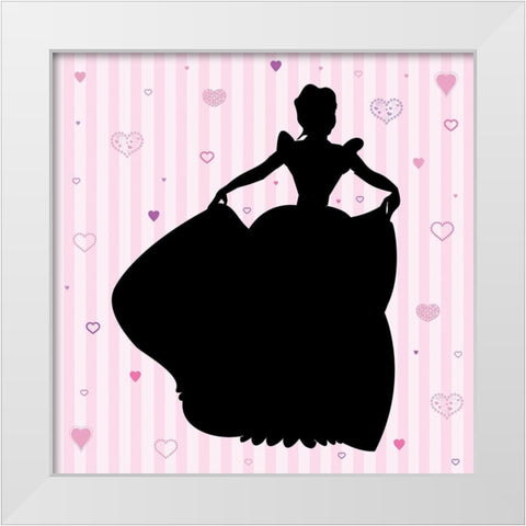 Princess 1 White Modern Wood Framed Art Print by Gibbons, Lauren