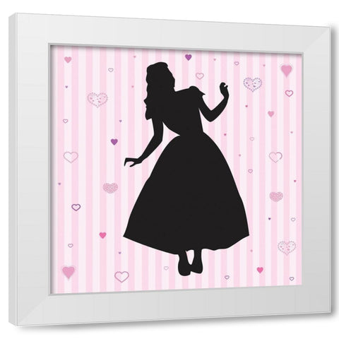 Princess 2 White Modern Wood Framed Art Print by Gibbons, Lauren