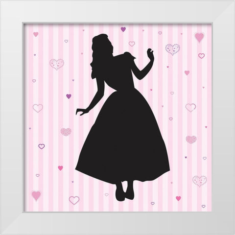 Princess 2 White Modern Wood Framed Art Print by Gibbons, Lauren