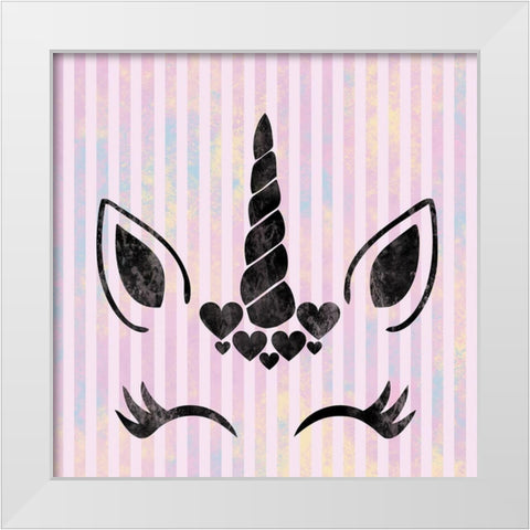 Unicorn 3 White Modern Wood Framed Art Print by Gibbons, Lauren