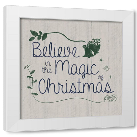 Christmas Magic White Modern Wood Framed Art Print by Gibbons, Lauren