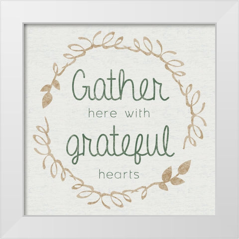 Grateful White Modern Wood Framed Art Print by Gibbons, Lauren