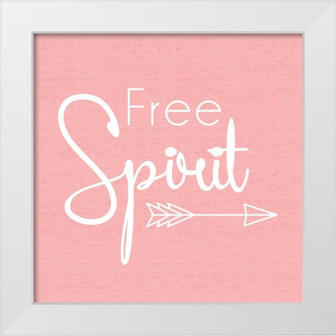 Free Spirit White Modern Wood Framed Art Print by Gibbons, Lauren