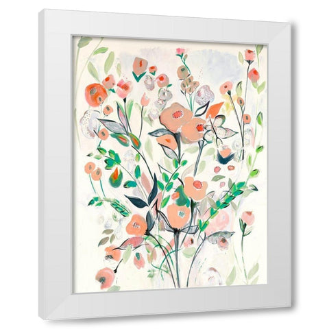 Celebration of Nature White Modern Wood Framed Art Print by Daisy D