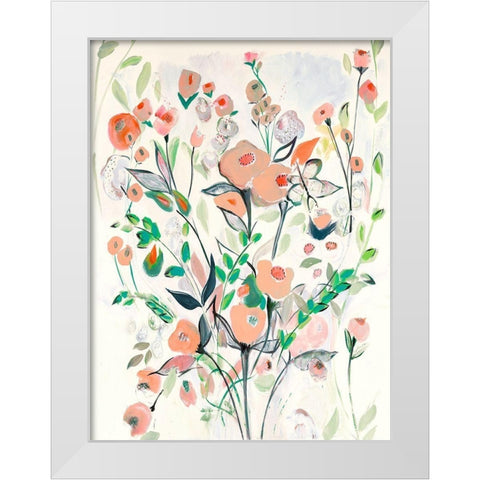 Celebration of Nature White Modern Wood Framed Art Print by Daisy D