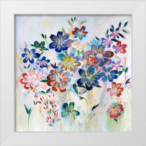 A New Day White Modern Wood Framed Art Print by Daisy D