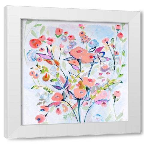 Celebration of Love White Modern Wood Framed Art Print by Daisy D