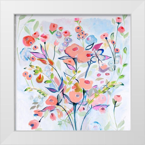 Celebration of Love White Modern Wood Framed Art Print by Daisy D