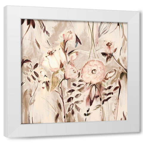 Unfolding Fall Story White Modern Wood Framed Art Print by Daisy D