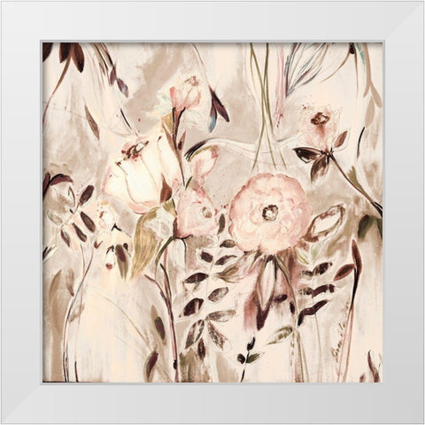 Unfolding Fall Story White Modern Wood Framed Art Print by Daisy D