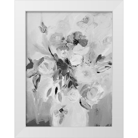 Soft Vase White Modern Wood Framed Art Print by Daisy D