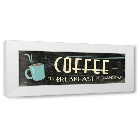 Coffee White Modern Wood Framed Art Print by Grey, Jace