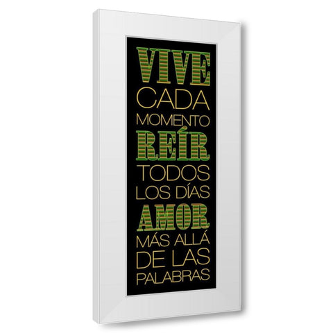 Vive White Modern Wood Framed Art Print by Grey, Jace