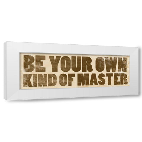 Dog Quotes White Modern Wood Framed Art Print by Grey, Jace