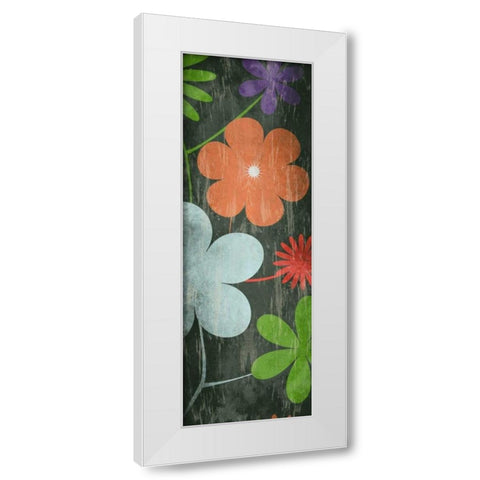 Floralpattern White Modern Wood Framed Art Print by Grey, Jace