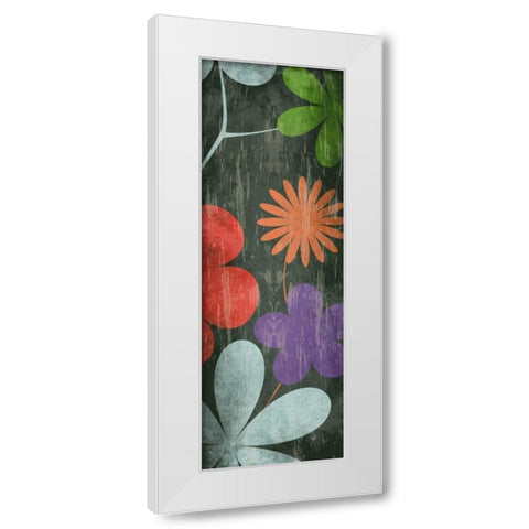Floralpattern White Modern Wood Framed Art Print by Grey, Jace