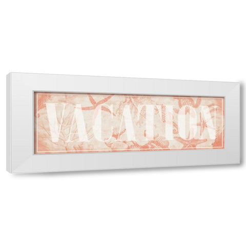 Vacation White Modern Wood Framed Art Print by Grey, Jace