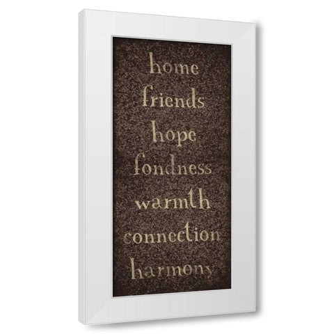 TYPE White Modern Wood Framed Art Print by Grey, Jace