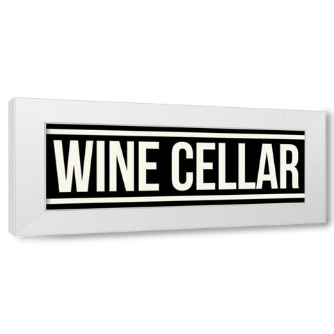 WINE CELLAR White Modern Wood Framed Art Print by Grey, Jace