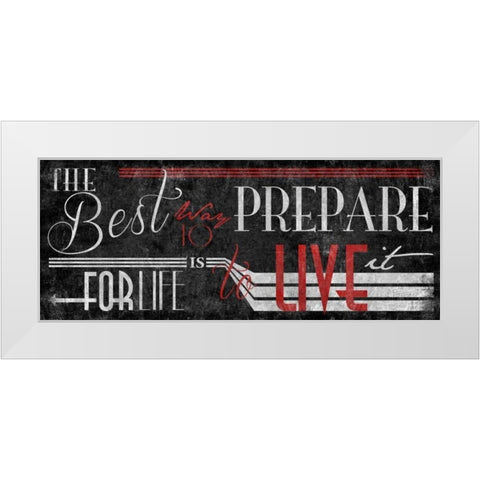 Type Black White Modern Wood Framed Art Print by Grey, Jace