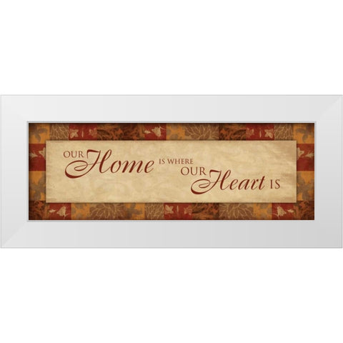 Home White Modern Wood Framed Art Print by Grey, Jace