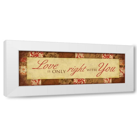 Right White Modern Wood Framed Art Print by Grey, Jace