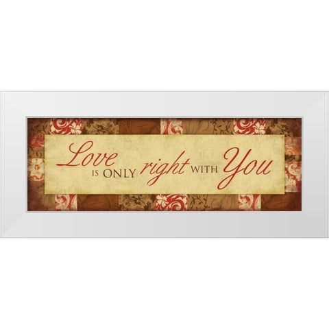 Right White Modern Wood Framed Art Print by Grey, Jace