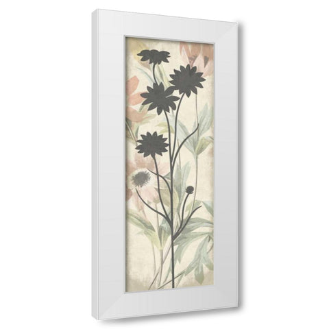 Floral silo White Modern Wood Framed Art Print by Grey, Jace