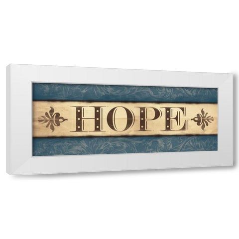 Hope White Modern Wood Framed Art Print by Grey, Jace