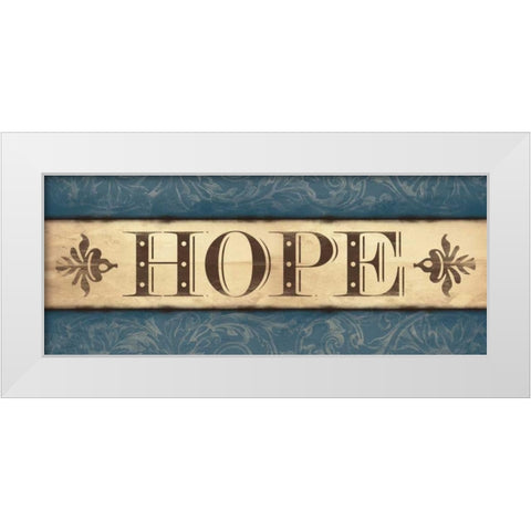 Hope White Modern Wood Framed Art Print by Grey, Jace