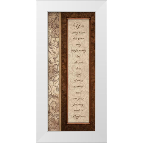 You 2 White Modern Wood Framed Art Print by Grey, Jace