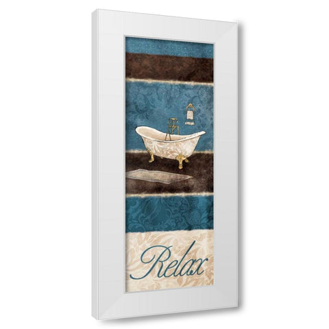 Relax Tub 2 White Modern Wood Framed Art Print by Grey, Jace