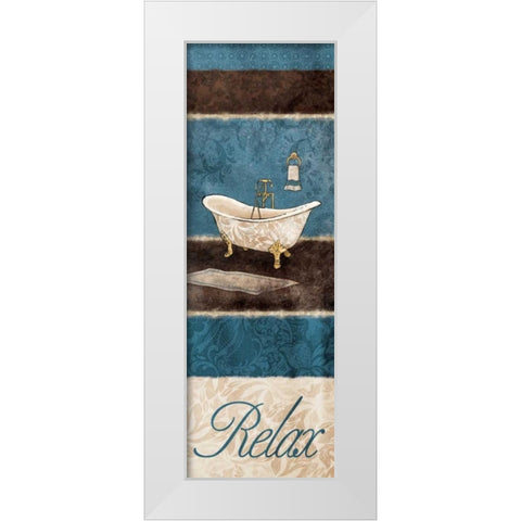 Relax Tub 2 White Modern Wood Framed Art Print by Grey, Jace