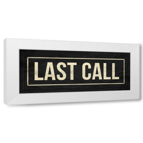 Last call White Modern Wood Framed Art Print by Grey, Jace
